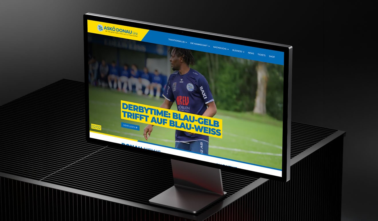 ASKÖ Donau Linz Website Relaunch | Performance & Design – Projektbild 2