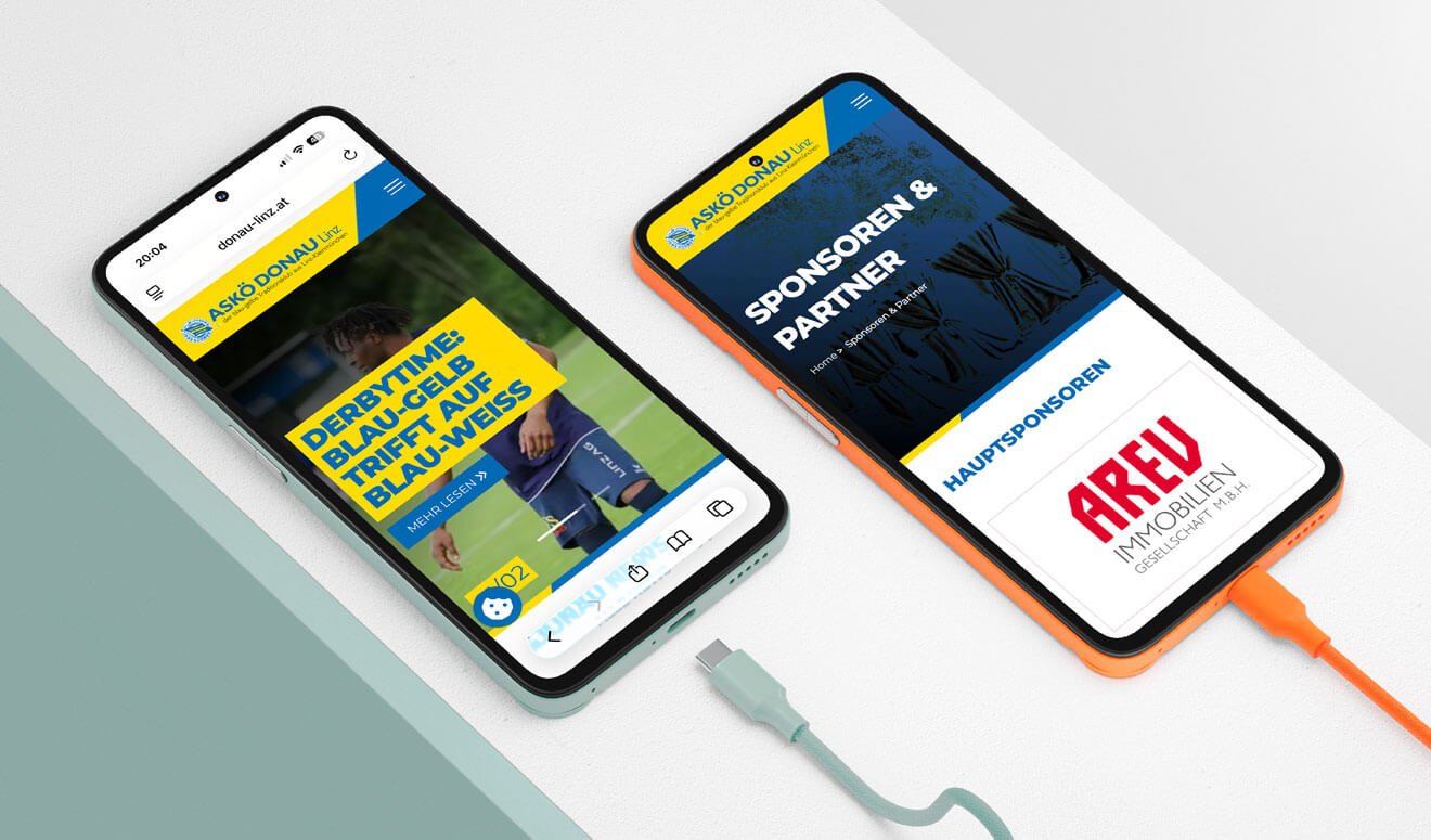 ASKÖ Donau Linz Website Relaunch | Performance & Design – Projektbild 1