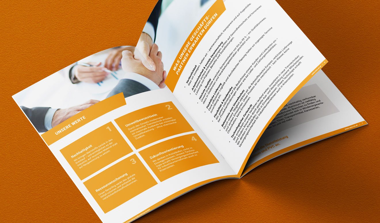 MRA – Metall Recycling Aufbereitung GmbH Imagebroschüre – Projektbild 2