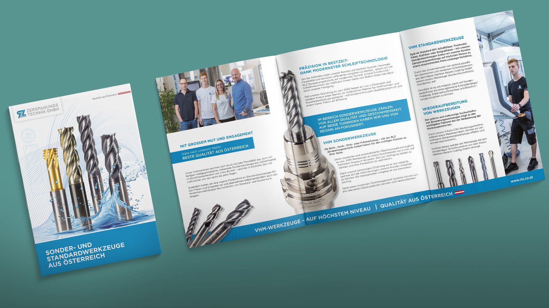 Imagefolder & Unternehmensfotografie für RLZ Zerspanungstechnik GmbH