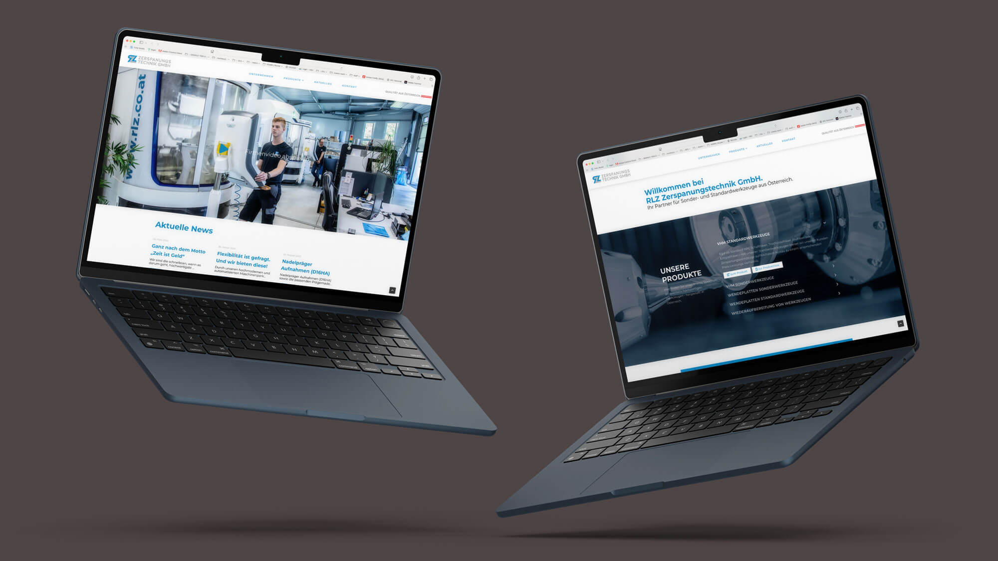 Website-Modernisierung für die RLZ Zerspanungstechnik GmbH