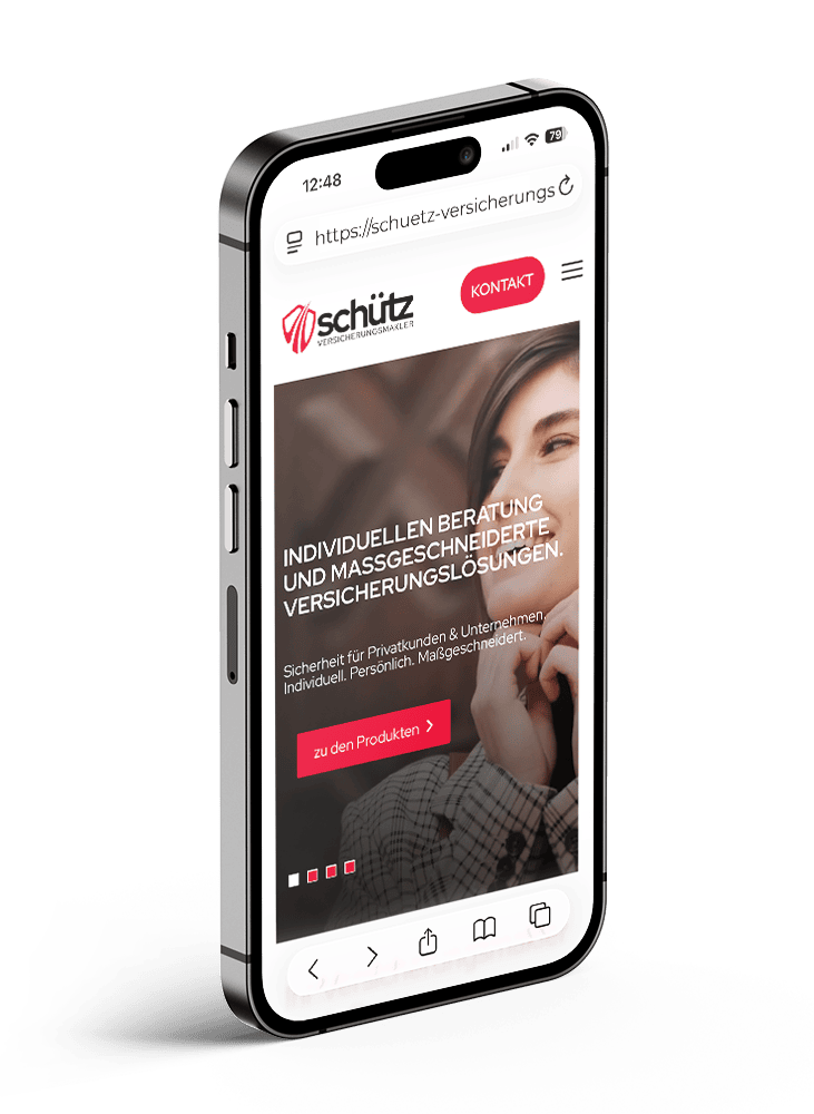 Neue Website für SCHÜTZ Versicherungsmakler GmbH – Projektbild 2
