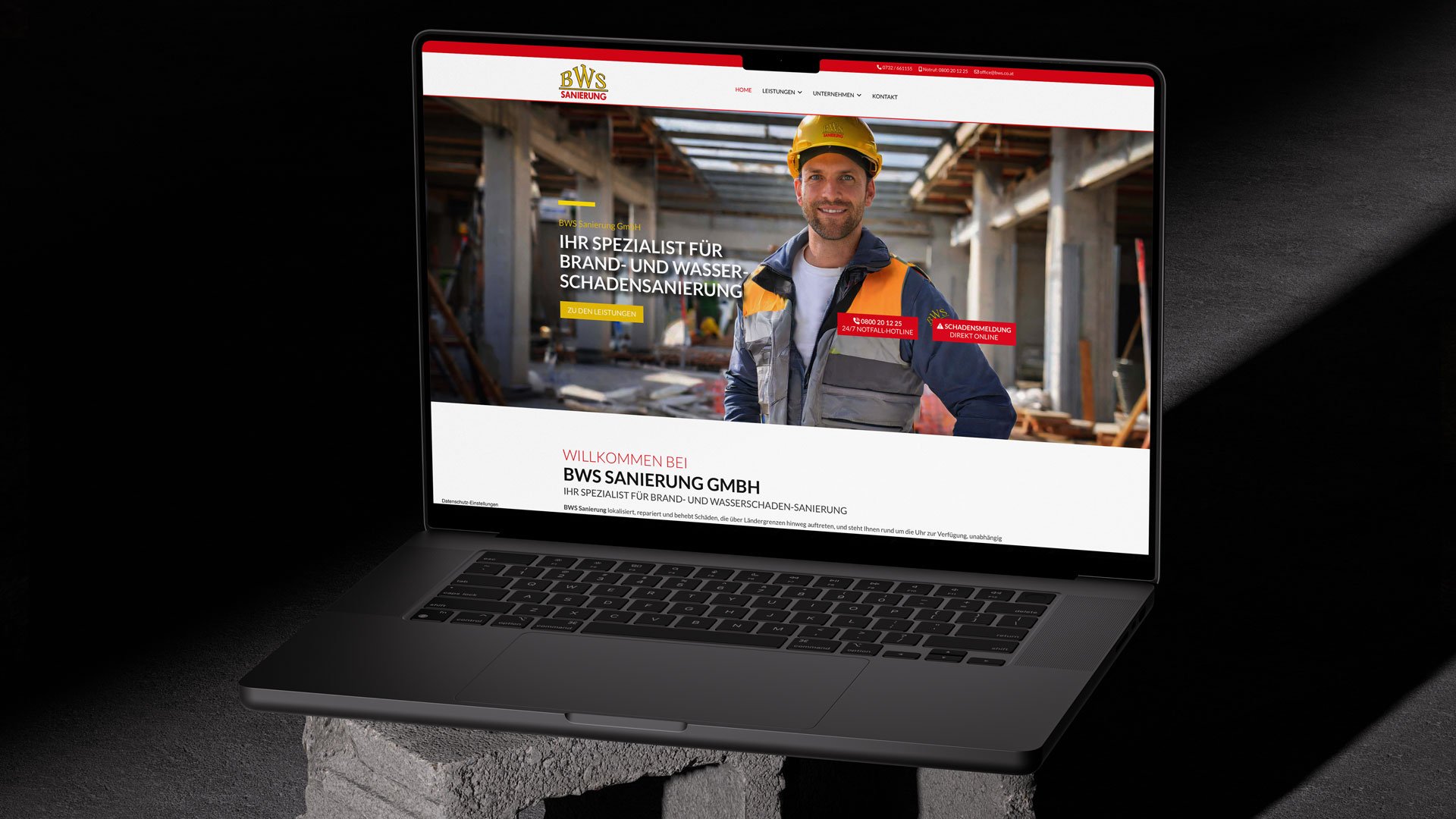 WEBRELAUNCH FÜR BWS Sanierung GmbH