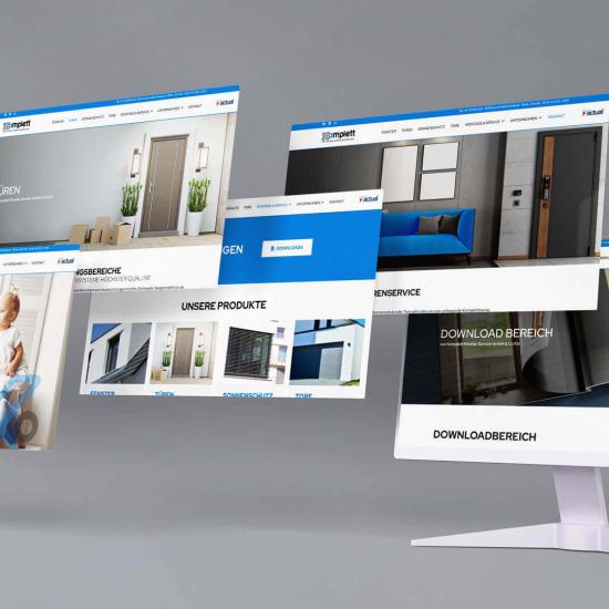 Webseite für Komplett Fenster Service GmbH & Co KG